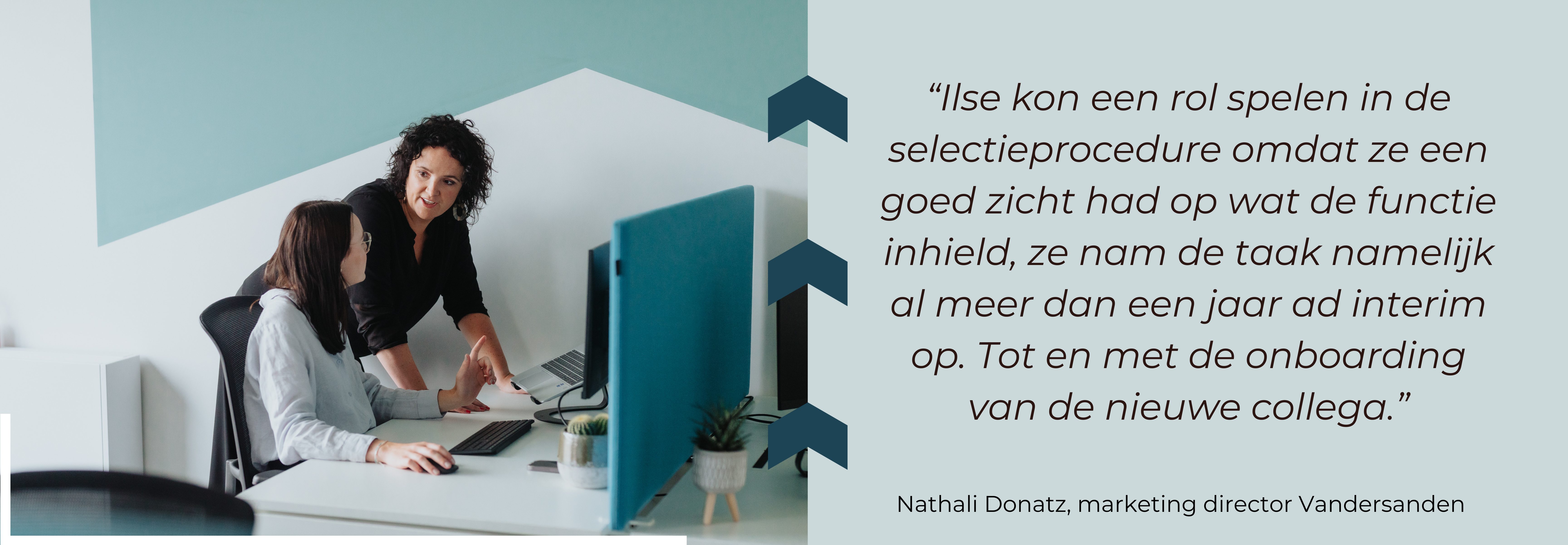 quote tevreden klant Vandersanden over interimmarketing YES communicatie 